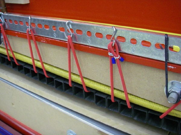 Track suspension on the Monkey Press.